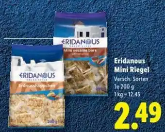 Lidl Eridanous mini riegel Angebot