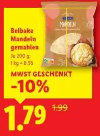 Belbake mandeln gemahlen