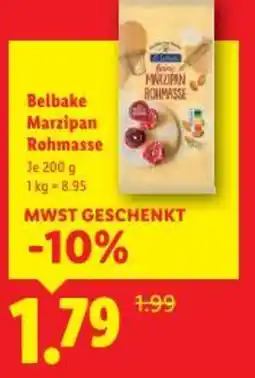 Lidl Belbake marzipan rohmasse Angebot