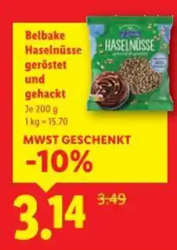 Lidl Belbake Haselnüsse geröstet und gehackt Angebot
