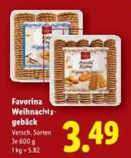 Lidl Favorina weihnachts- gebäck Angebot