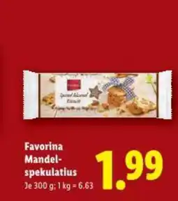 Lidl Favorina mandel- spekulatius Angebot