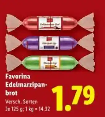 Lidl Favorina edelmarzipan- brot Angebot