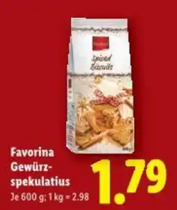 Lidl Favorina gewürz- spekulatius Angebot