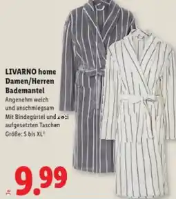 Lidl LIVARNO home Damen/Herren Bademantel Angebot