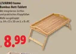 Lidl Livarno home bambus bett-tablett Angebot