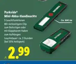 Lidl Parkside mini-akku-handleuchte Angebot
