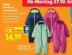 Lidl Kleinkinder schneeoverall Angebot