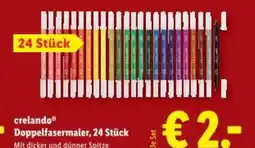 Lidl Crelando doppelfasermaler Angebot
