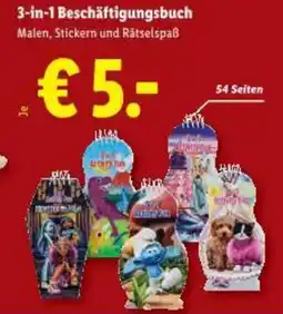 Lidl 3-in-1 beschäftigungsbuch malen Angebot