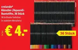 Lidl Künstler-/Aquarell- Buntstifte Angebot