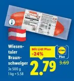 Lidl Wiesen- taler Braun- schweiger Angebot