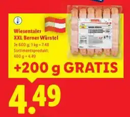Lidl Wiesentaler XXL Berner Würstel Angebot