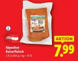 Lidl Alpenfest Kaiserfleisch Angebot