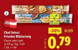 Lidl Chef select frischer blätterteig Angebot