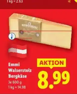 Lidl Emmi walserstolz bergkäse Angebot
