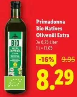 Lidl Primadonna bio natives olivenöl extra Angebot