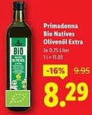 Lidl Primadonna bio natives olivenöl extra Angebot