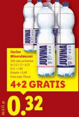 Lidl Juvina mineralwasser Angebot