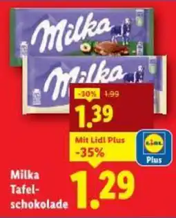 Lidl Milka tafel- schokolade Angebot