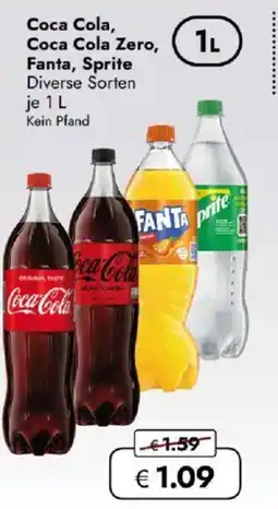 Travel FREE Coca Cola, Coca Cola Zero, Fanta, Sprite Angebot
