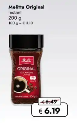 Travel FREE Melitta Original Instant Angebot