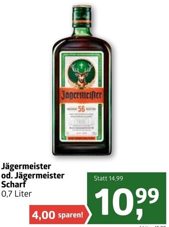 ADEG Jägermeister Od. Jägermeister Scharf Angebot