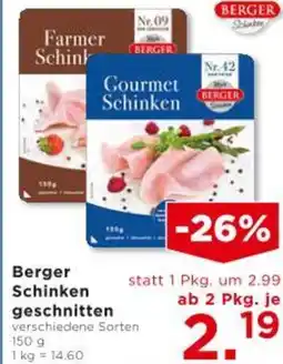 Unimarkt Berger Schinken geschnitten Angebot