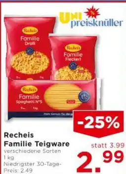Unimarkt Rechwild Familie Teigware Angebot