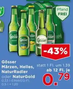 Unimarkt Gösser Märzen, Helles, NaturRadler oder NaturGold Angebot