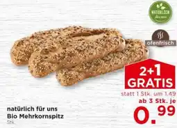 Unimarkt natürlich für uns Bio Mehrkornspitz Angebot