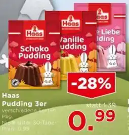 Unimarkt Haas Pudding 3er Angebot