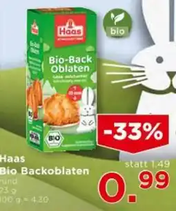 Unimarkt Haas Bio Backoblaten Angebot