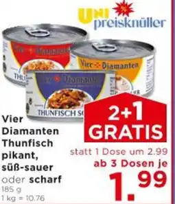 Unimarkt Vier Diamanten Thunfisch pikant, süß-sauer oder scharf Angebot