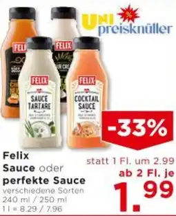 Unimarkt Felix Sauce oder perfekte Sauce Angebot