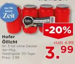 Unimarkt Hofer Öllicht Angebot