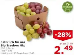 Unimarkt natürlich für uns Bio Trauben Mix Angebot