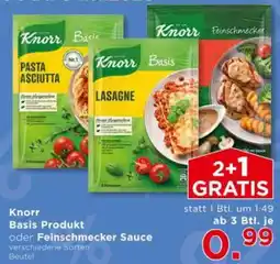 Unimarkt Knorr Basis Produkt oder Feinschmecker Sauce Angebot