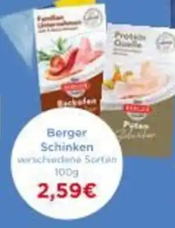 Unimarkt Berger -Berger Schinken wrschiedene Sortan 100g Angebot