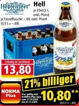 Norma Hopfenseer Hell Angebot