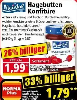 Norma Maintal Hagebutten Konfitüre Angebot