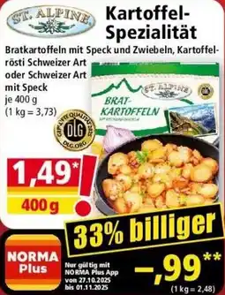 Norma ST. ALPINE Kartoffel- Spezialität Angebot
