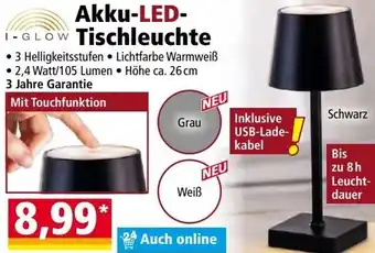 Norma I-GLOW Akku-LED-Tischleuchte Angebot