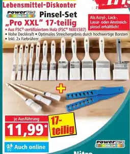 Norma PowerTee Pinsel-Set „Pro XXL" 17-teilig Angebot