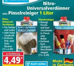 Norma Nitro- Universalverdünner oder Pinselreiniger Angebot