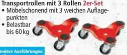 Norma KKRAFT Umzugshelfer/Möbel-Transport- helfer Transportrollen mit 3 Rollen 2er-Set Angebot