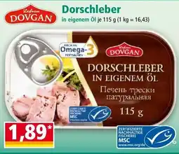 Norma DOVGAN Dorschleber Angebot