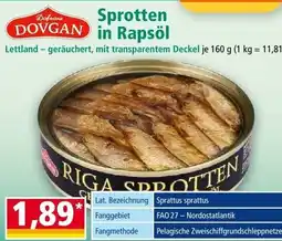 Norma Sprotten in Rapsöl Angebot