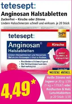 Norma tetesept: Anginosan Halstabletten Angebot