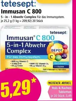 Norma tetesept: Immusan C 800 Angebot